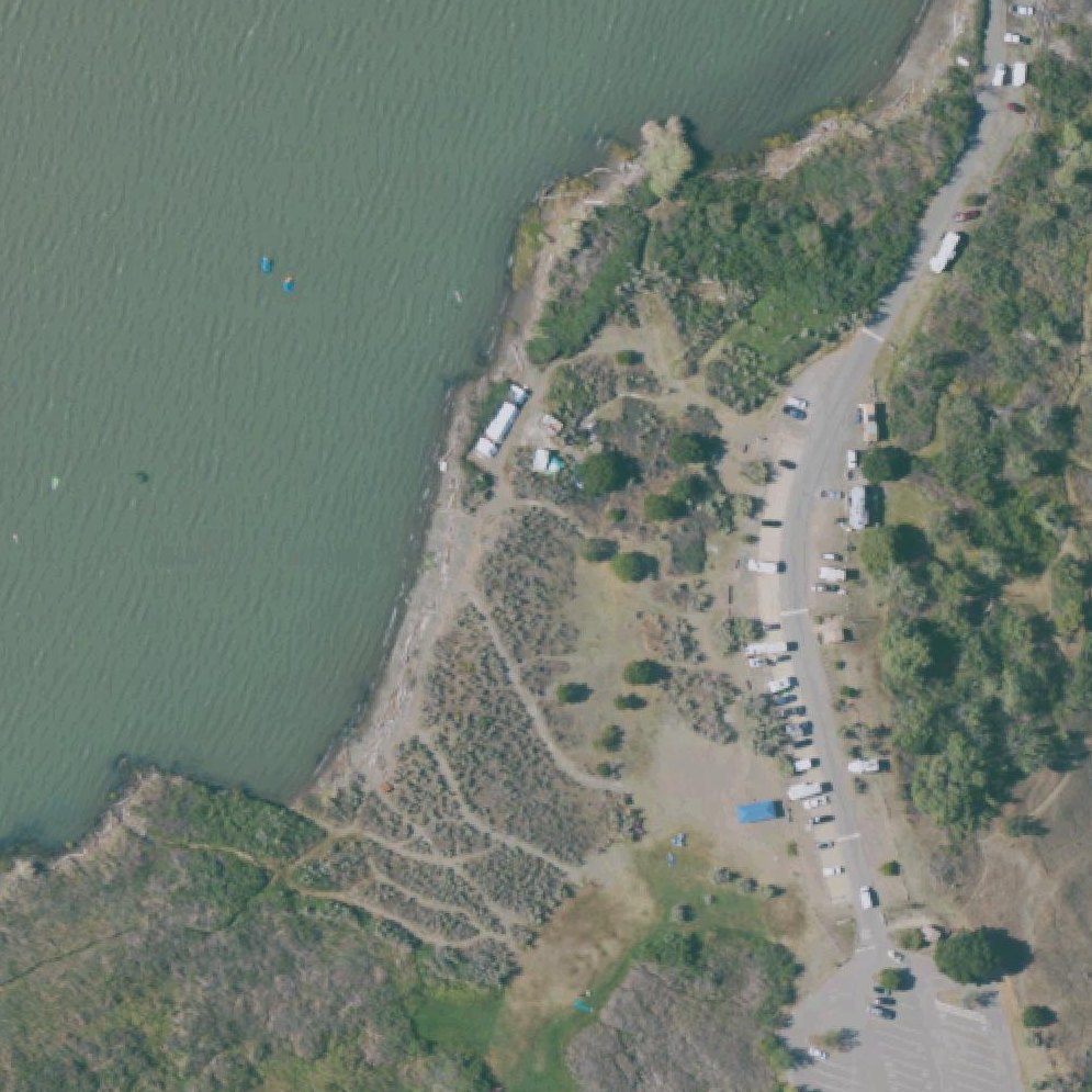 Aerial map of Kite beach