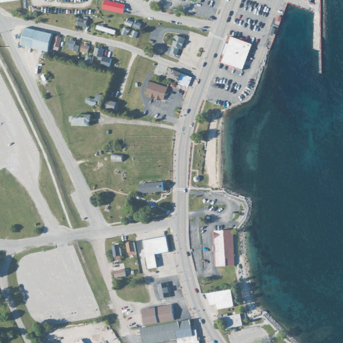 Aerial map of Kiwanis Beach
