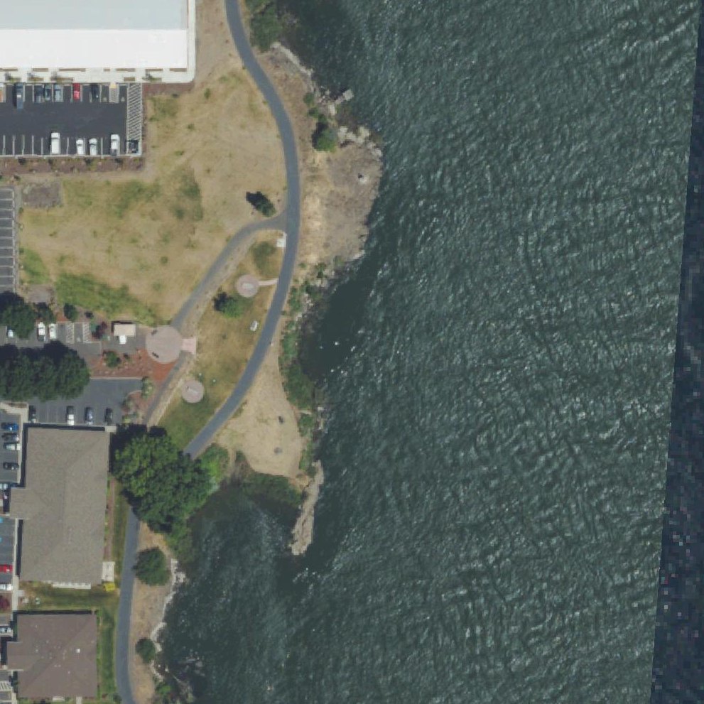 Aerial map of Kiwanis Pocket Park at Klindts Cove