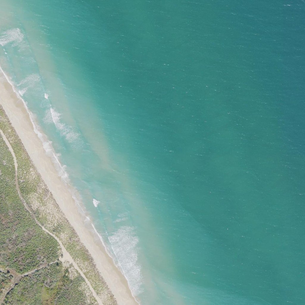 Aerial map of Klondike Beach