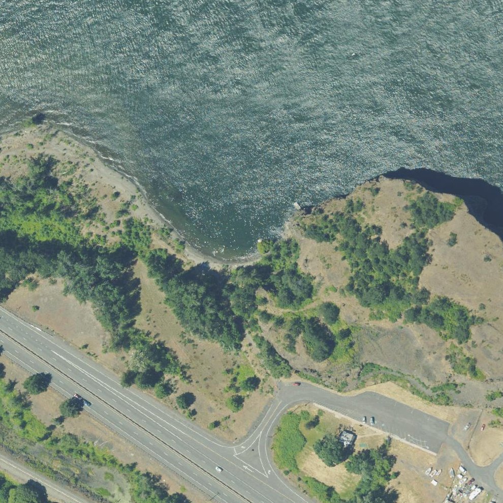 Aerial map of Koberg Beach State Recreation Site