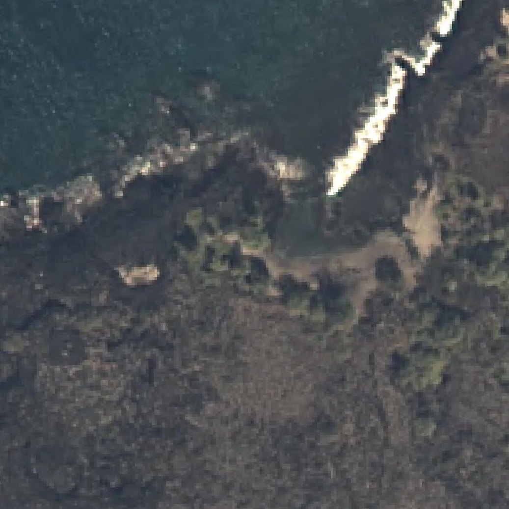 Aerial map of Kona Dog Beach