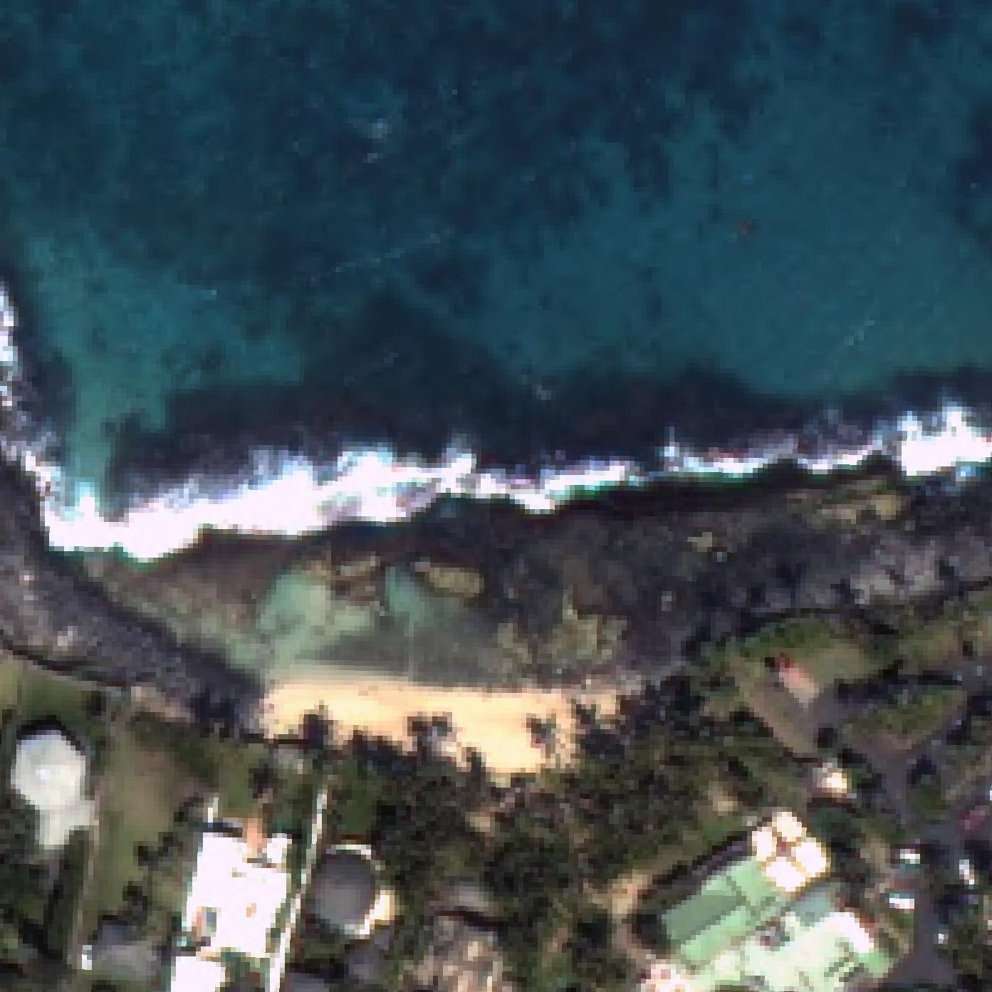 Aerial map of Kūʻau Cove