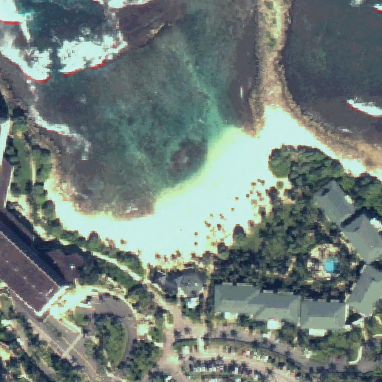 Aerial map of Kuilima Cove Snorkeling