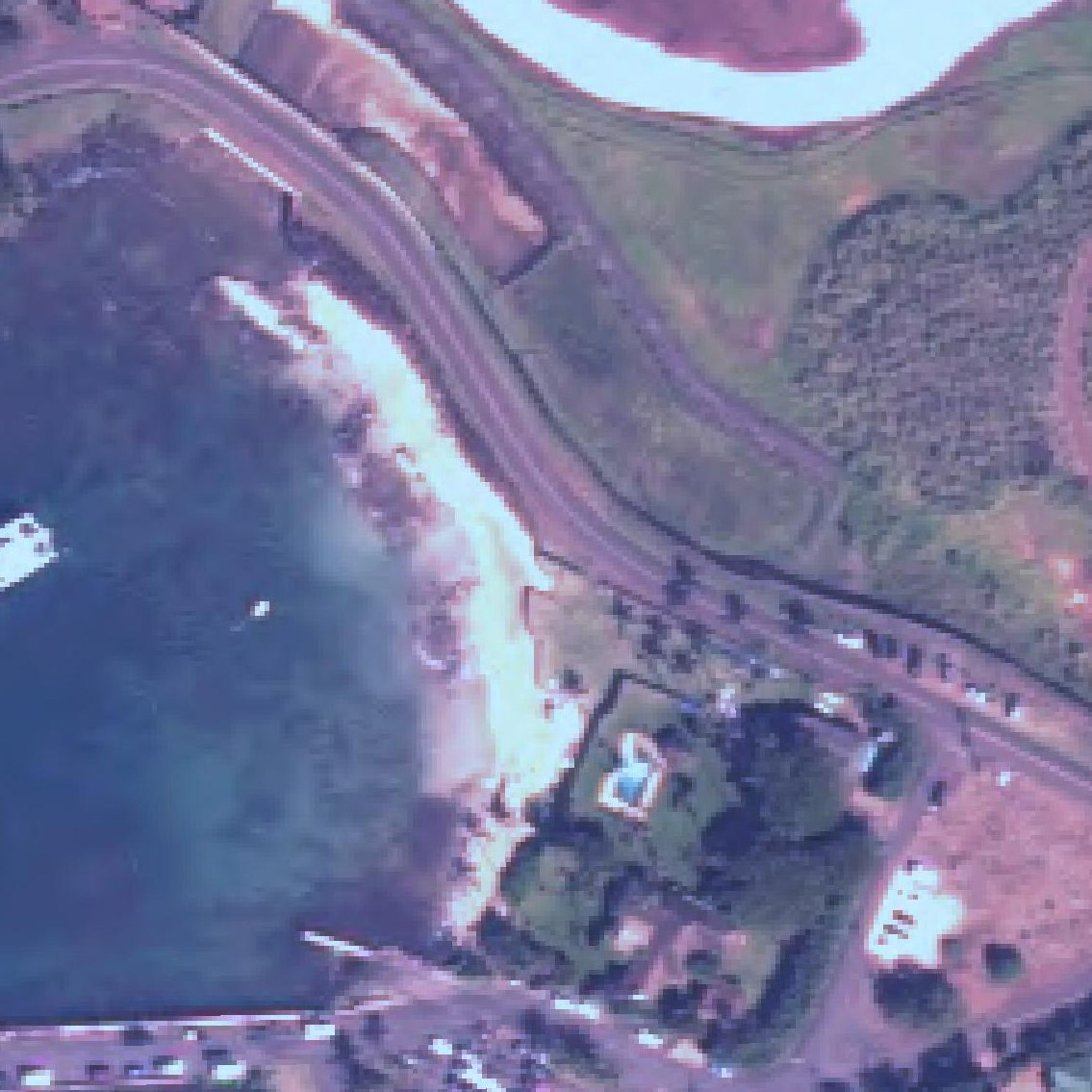 Aerial map of Kukuiʻula Harbor Beach