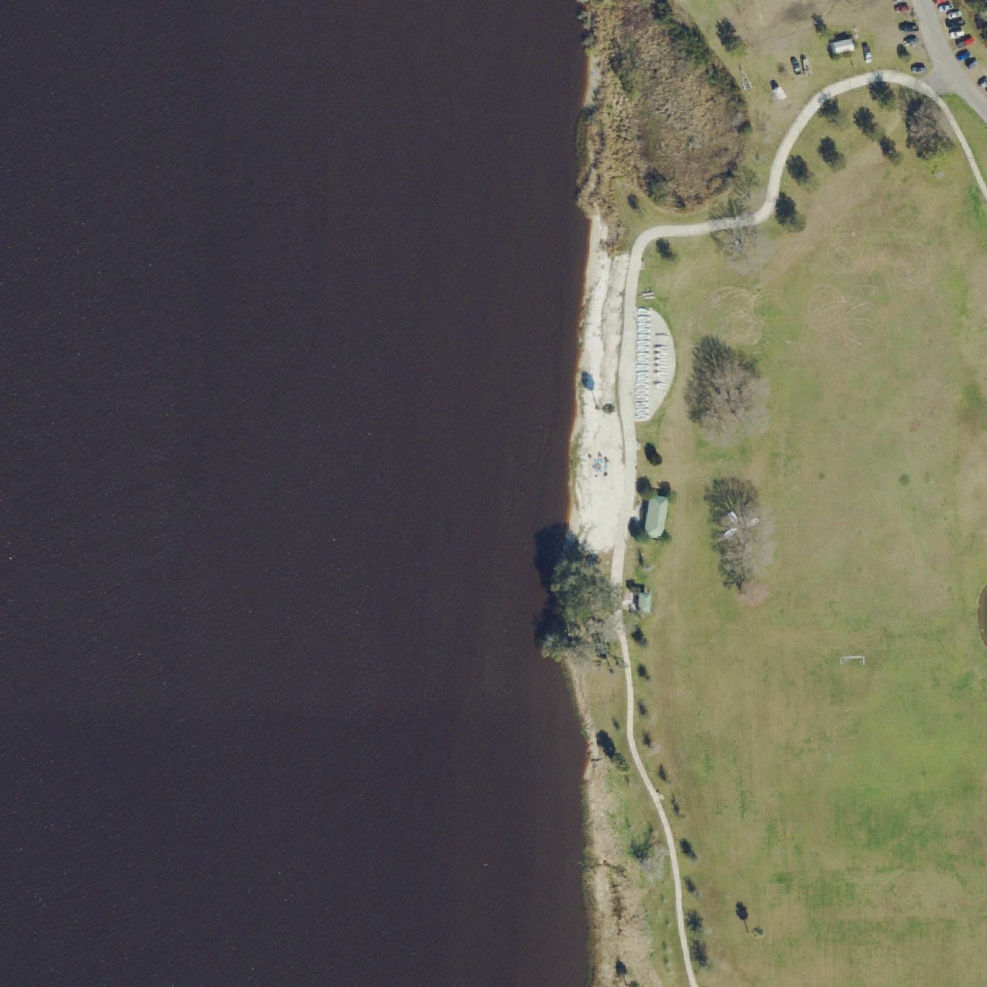 Aerial map of Kurzius Beach