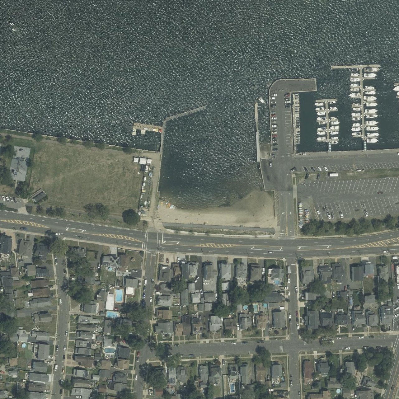 Aerial map of L Street Bathing Beach