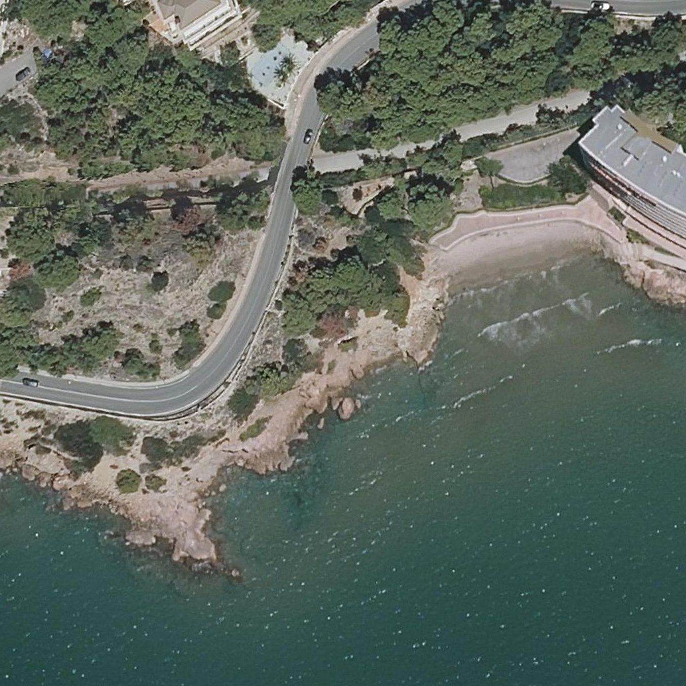 Aerial map of la Caleta