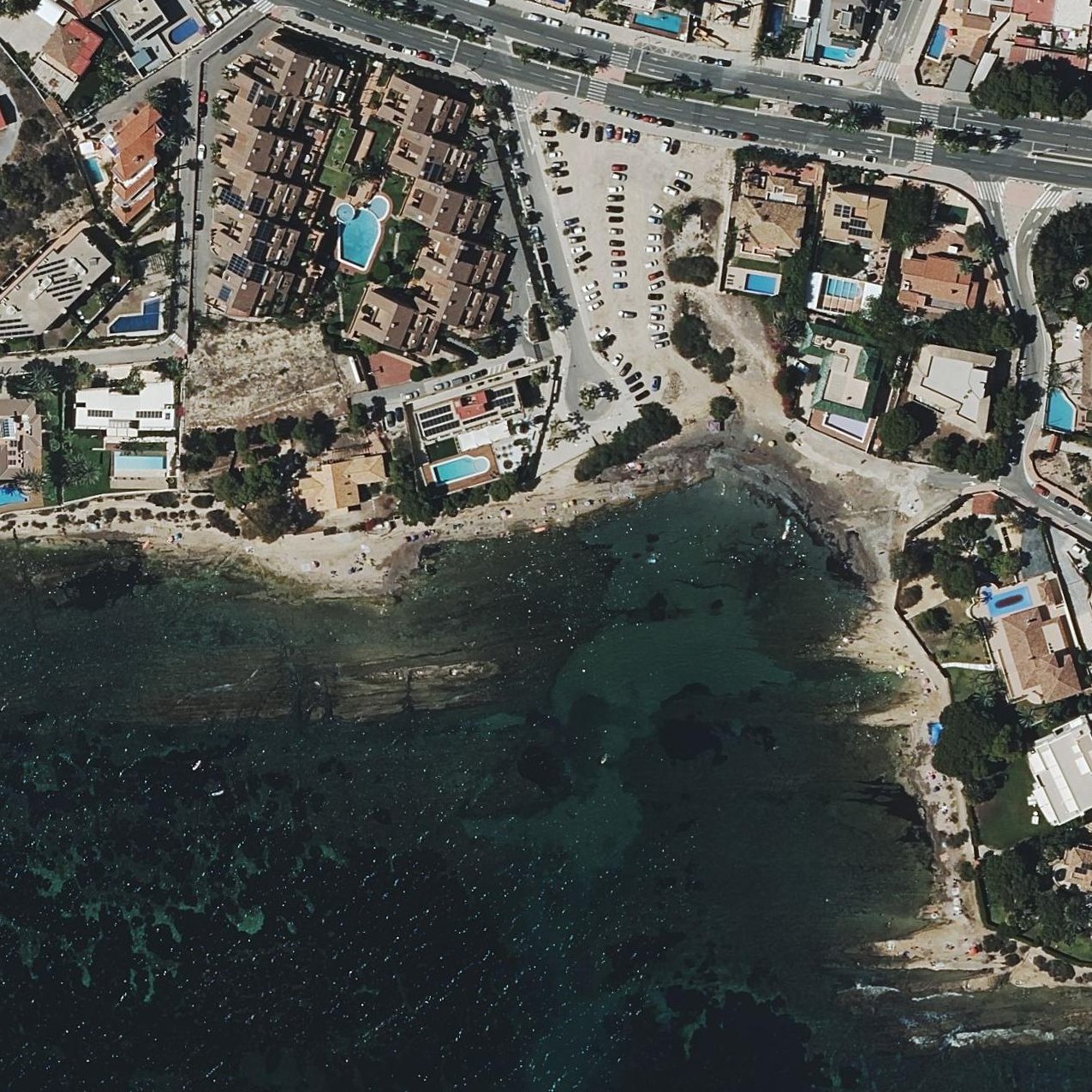 Aerial map of La calita playa