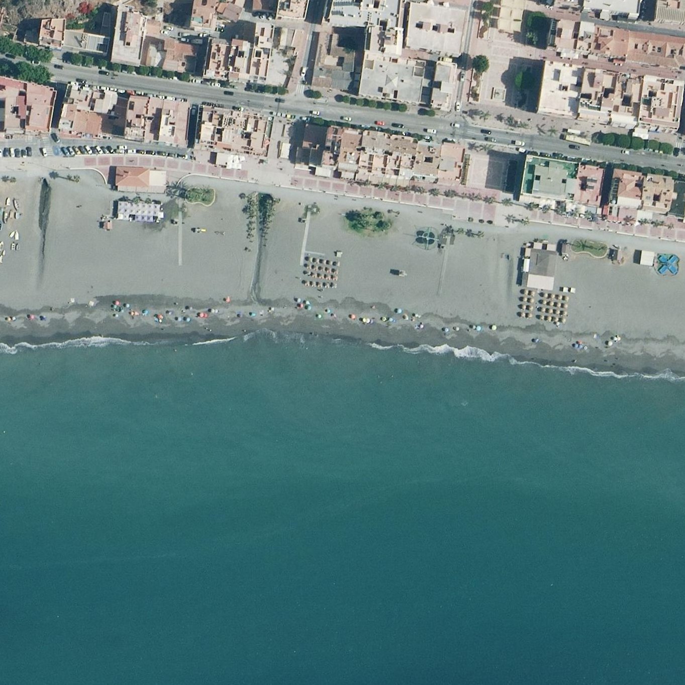 Aerial map of La Chiringa Beach & Paddle Sup