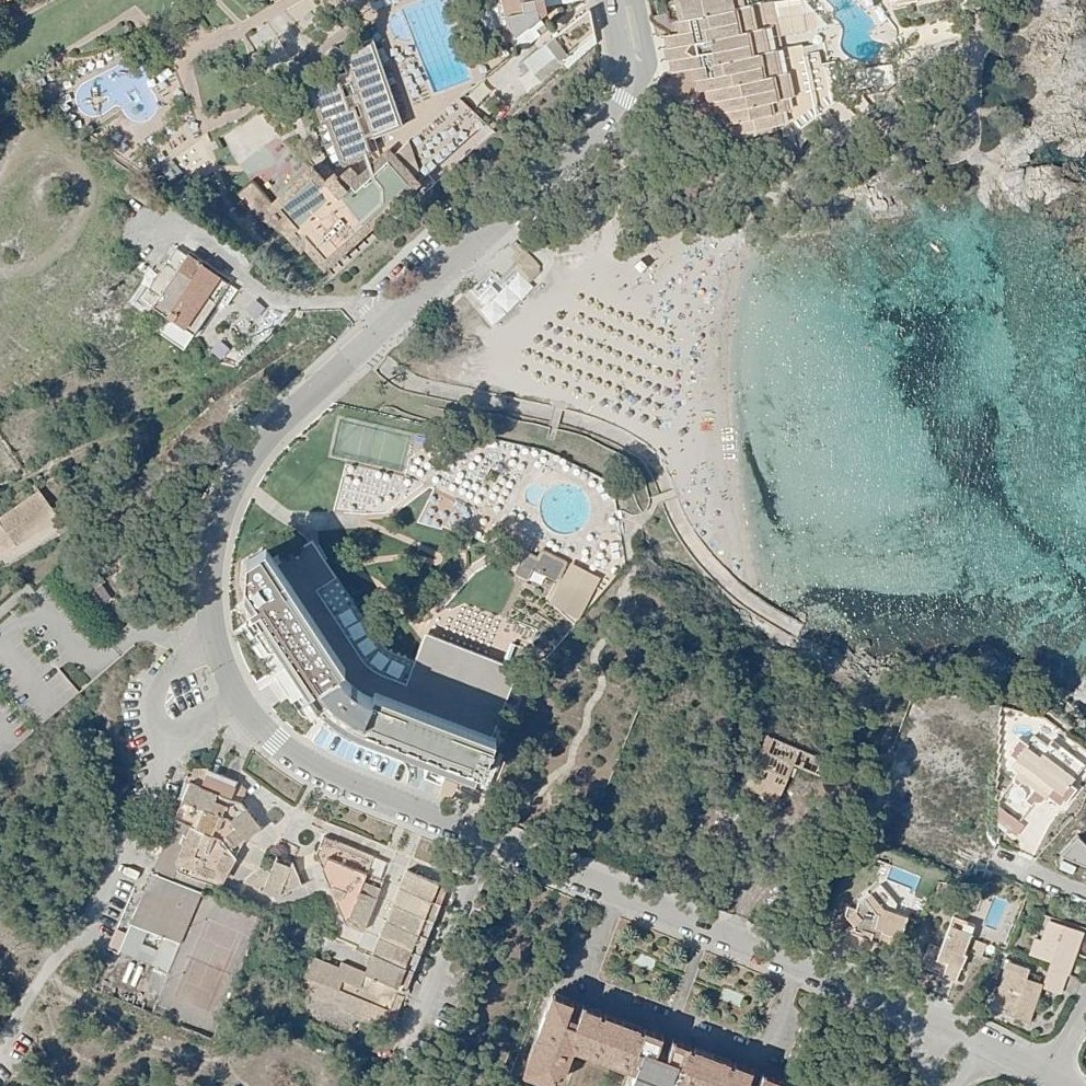 Aerial map of la Font de la Cala