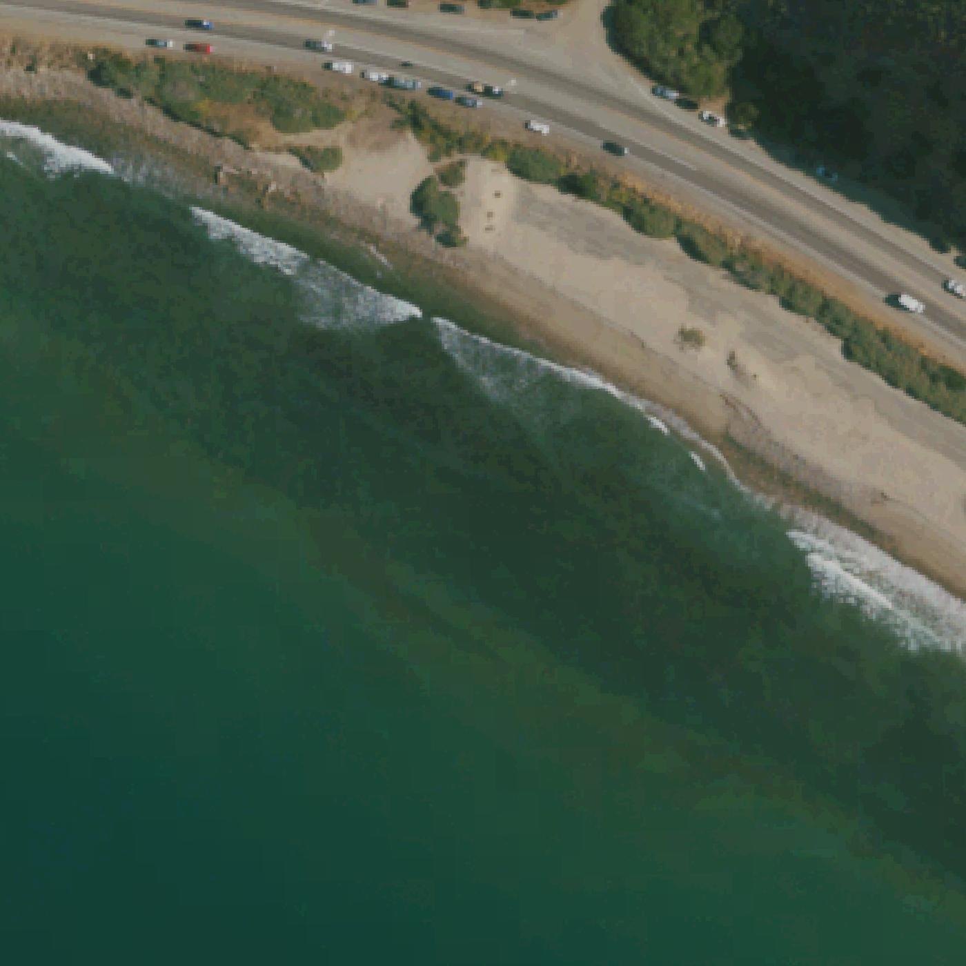 Aerial map of La Jolla Beach