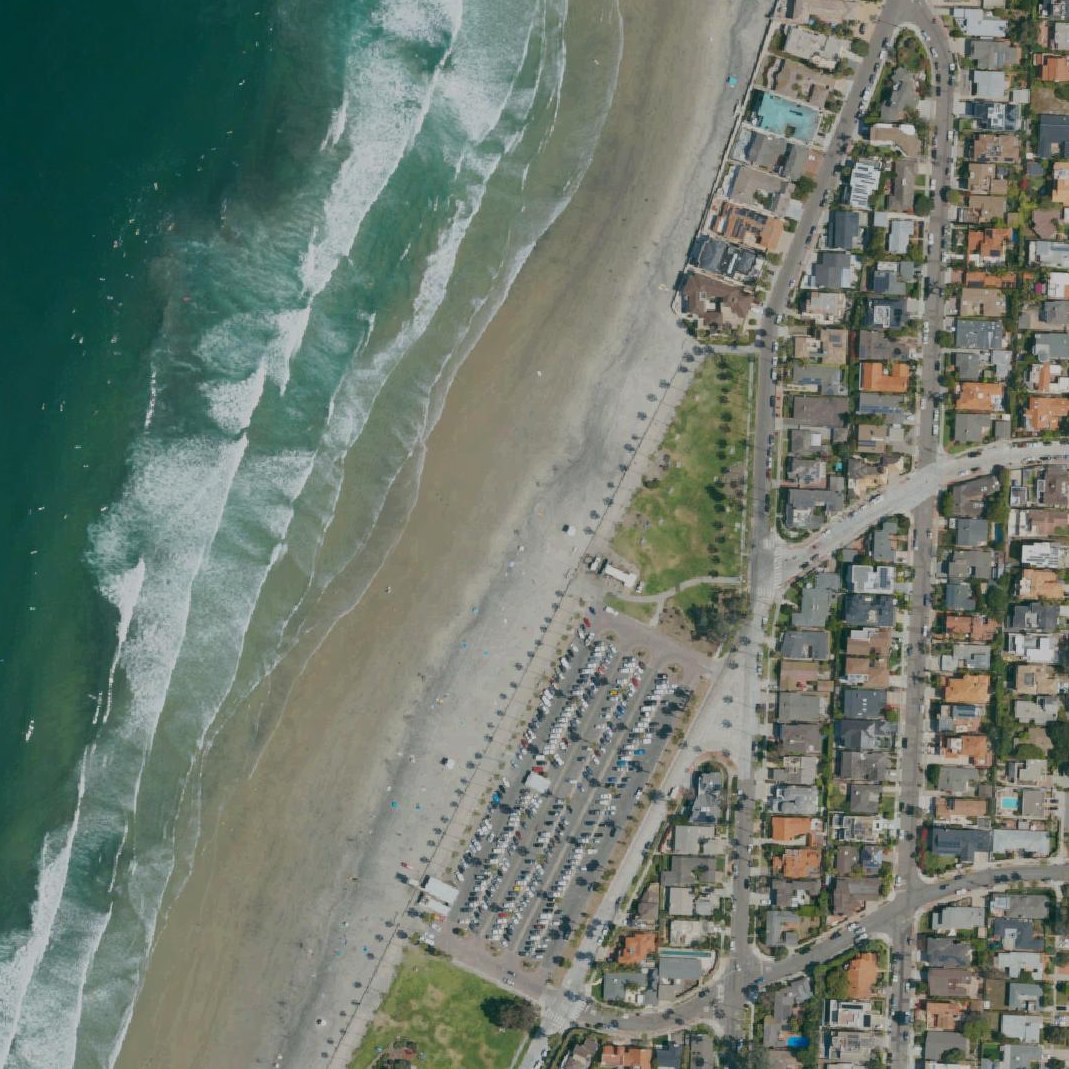 Aerial map of La Jolla Beach