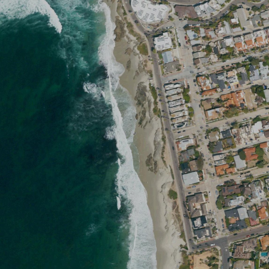 Aerial map of La Jolla Strand Park