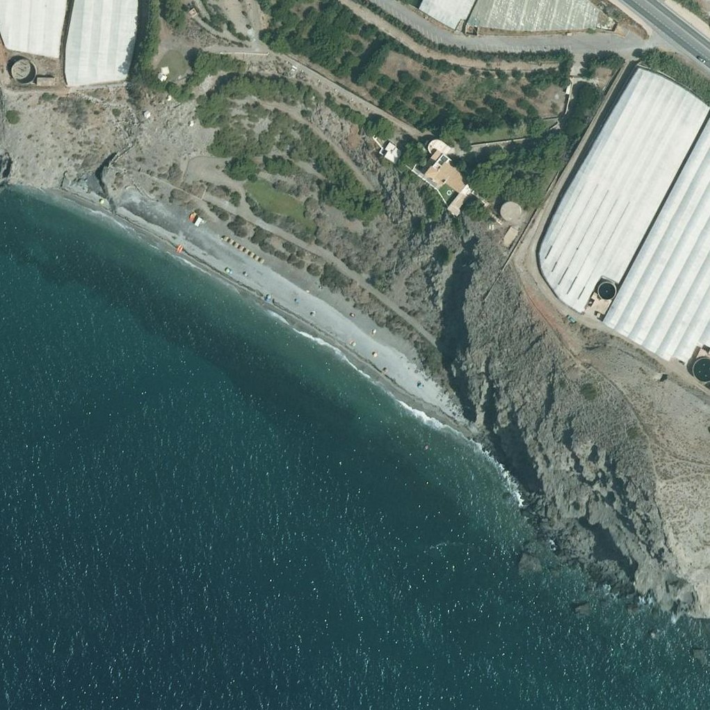 Aerial map of La Joya Beach