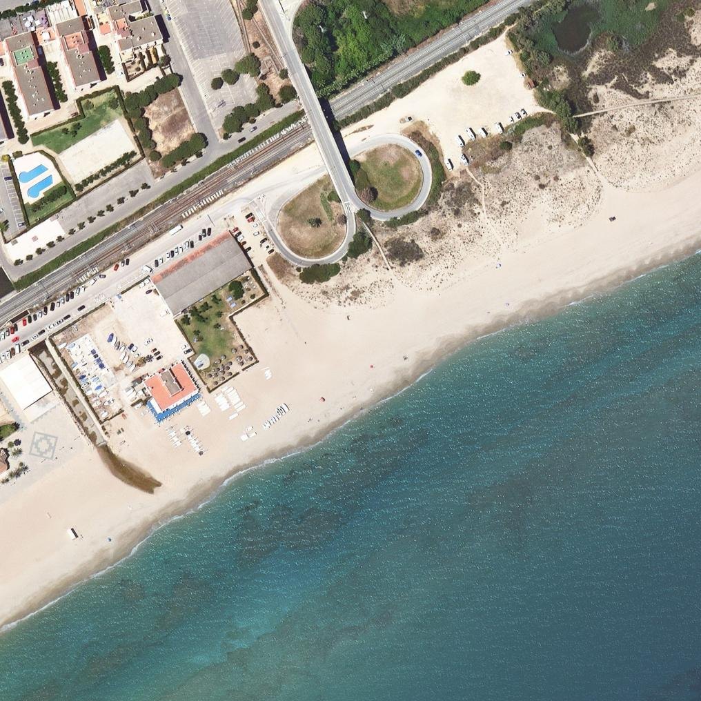 Aerial map of La Paella