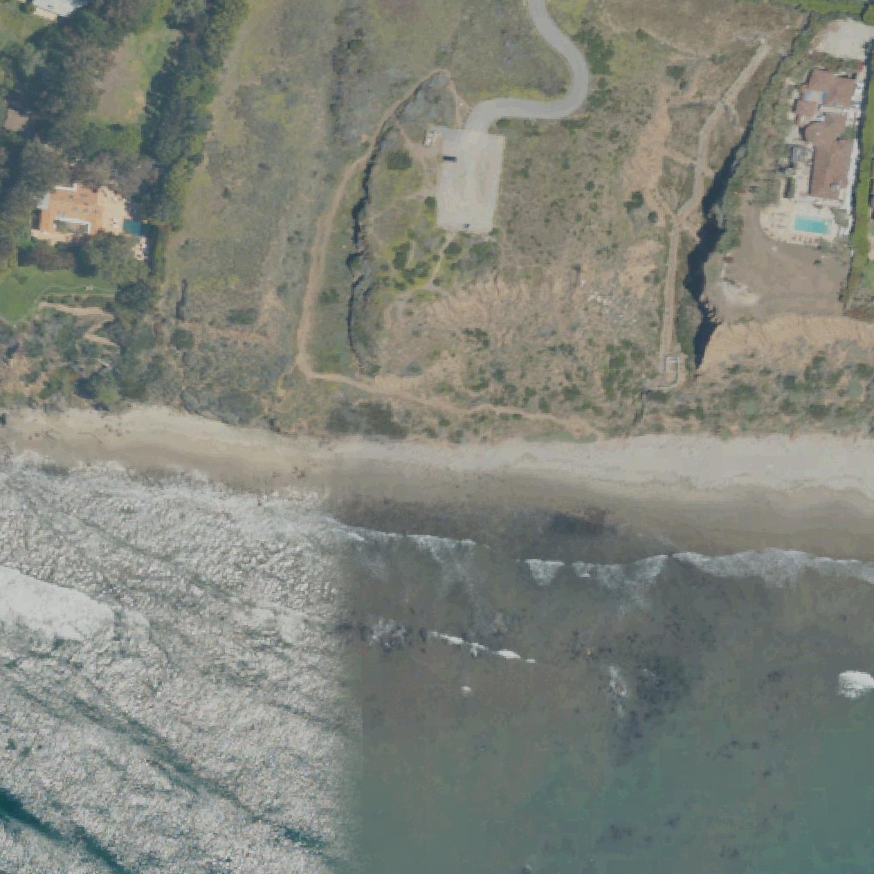 Aerial map of La Piedra Beach