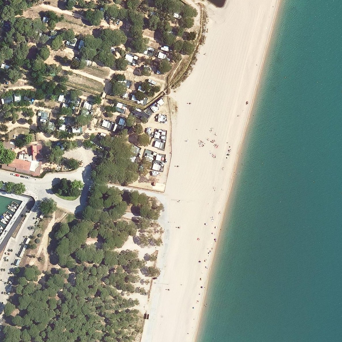 Aerial map of La Platja Gran