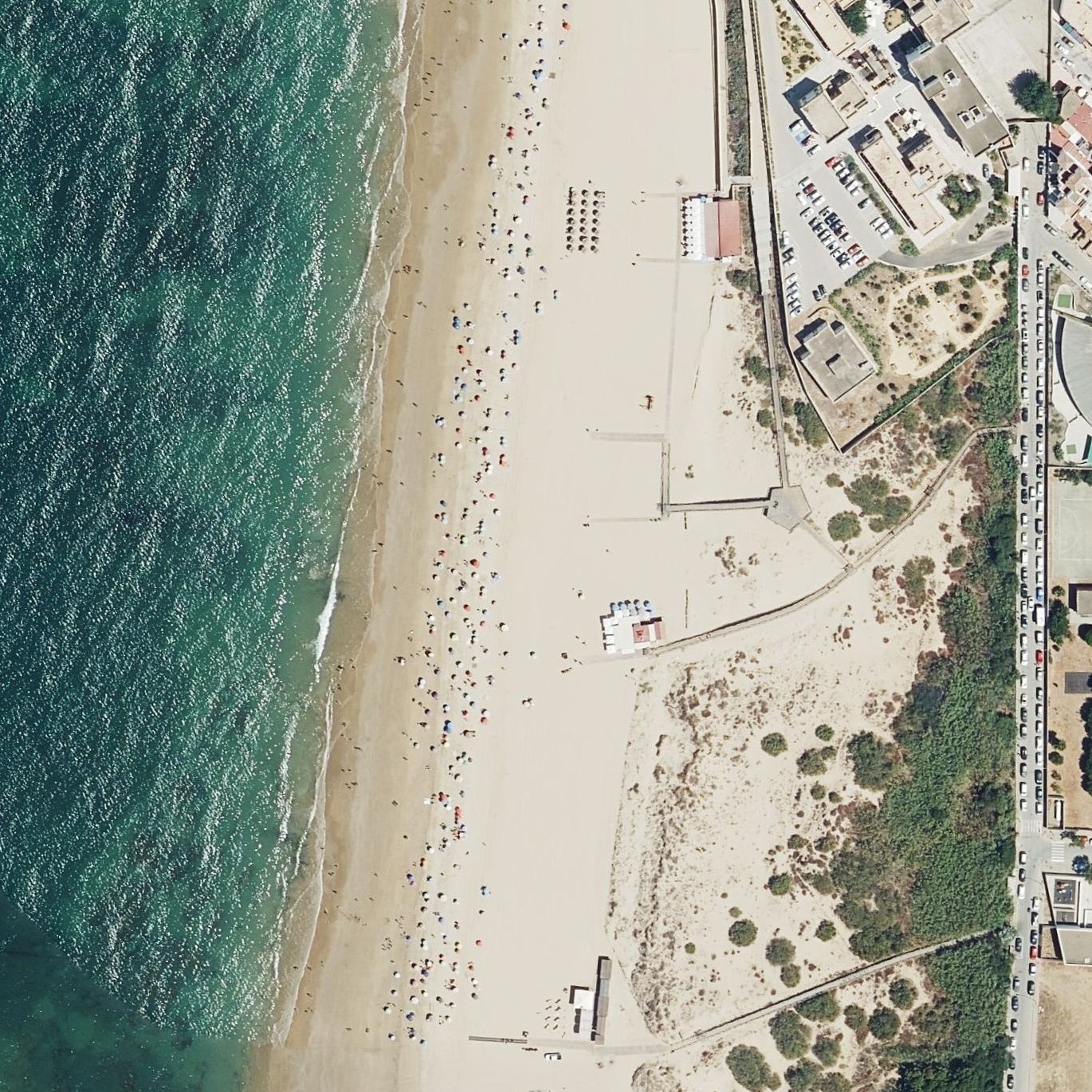 Aerial map of La Playa de Regla