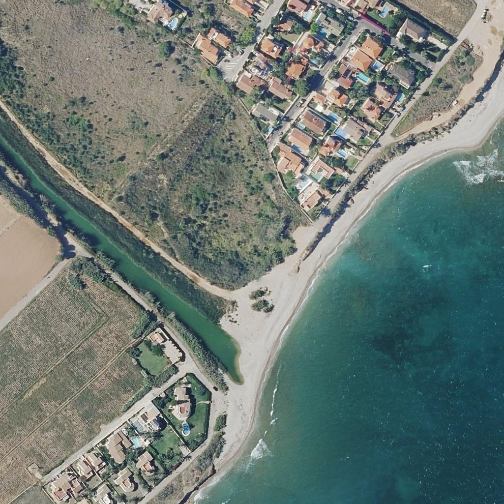 Aerial map of La Roca Plana