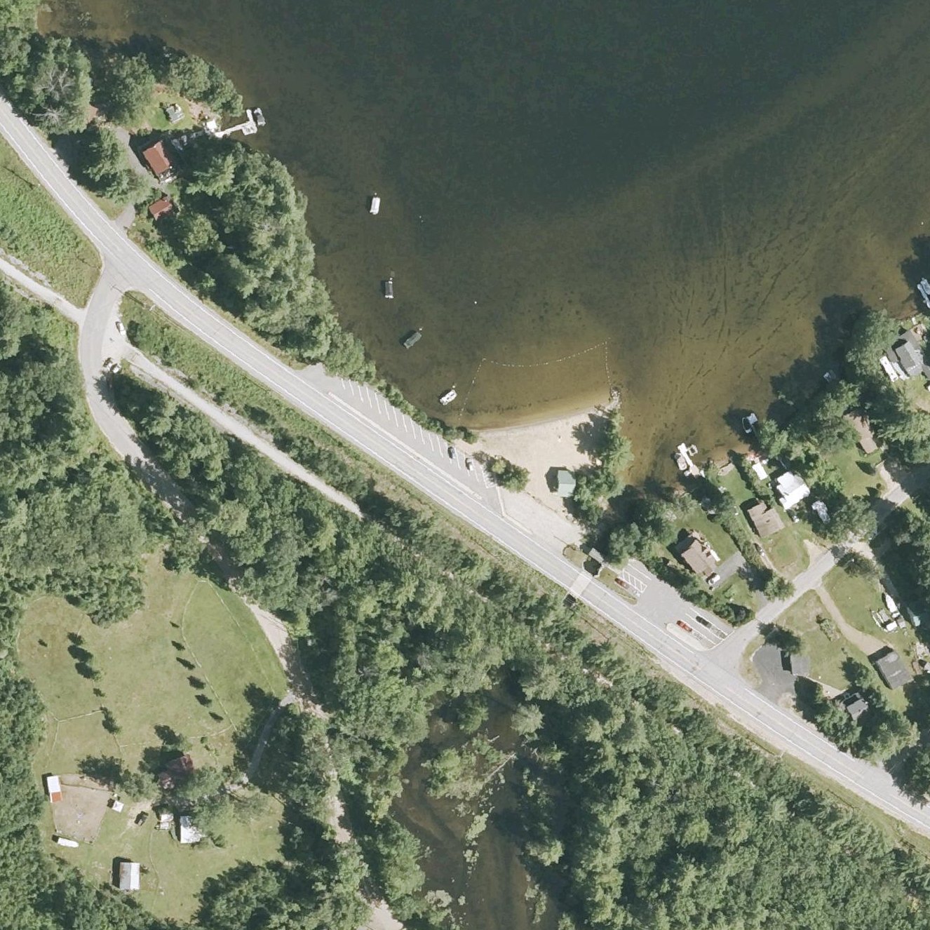 Aerial map of Lagace Beach