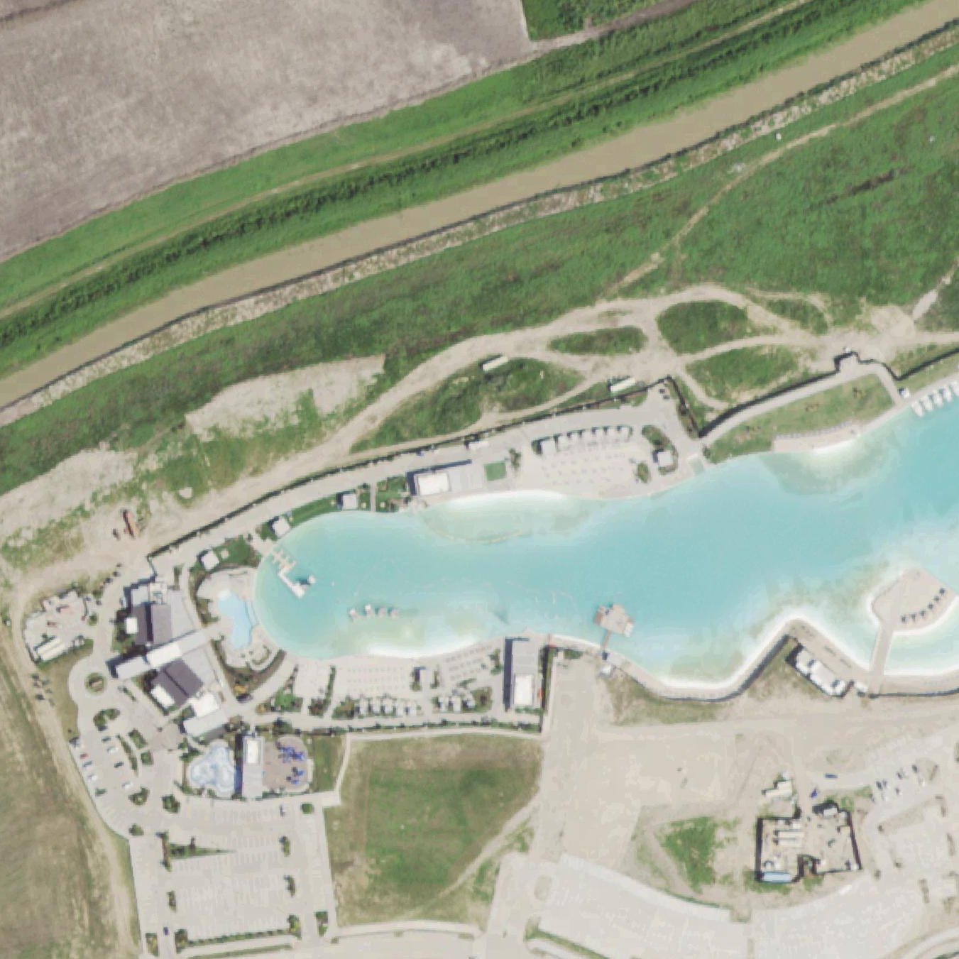 Aerial map of Lago Mar Public Beach