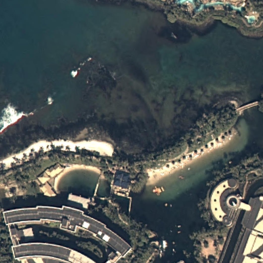 Aerial map of Lagoon Beach
