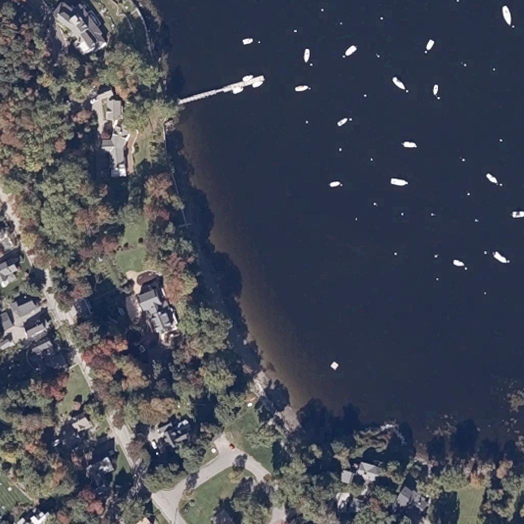 Aerial map of Laite Memorial Beach
