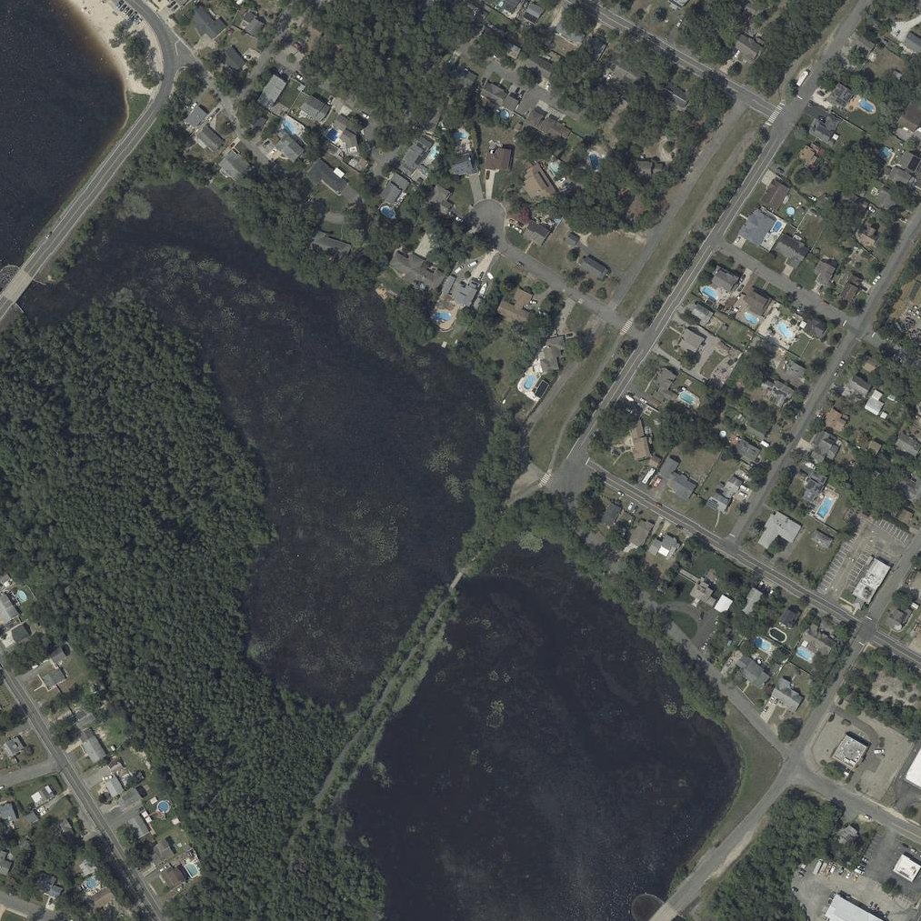 Aerial map of Lake Barnegat Beach