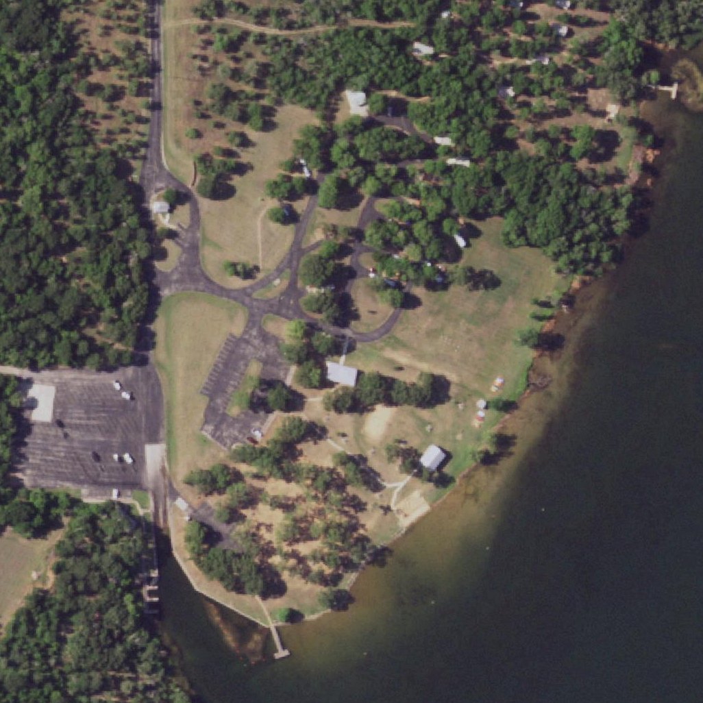 Aerial map of Lake Bastrop North Shore Park
