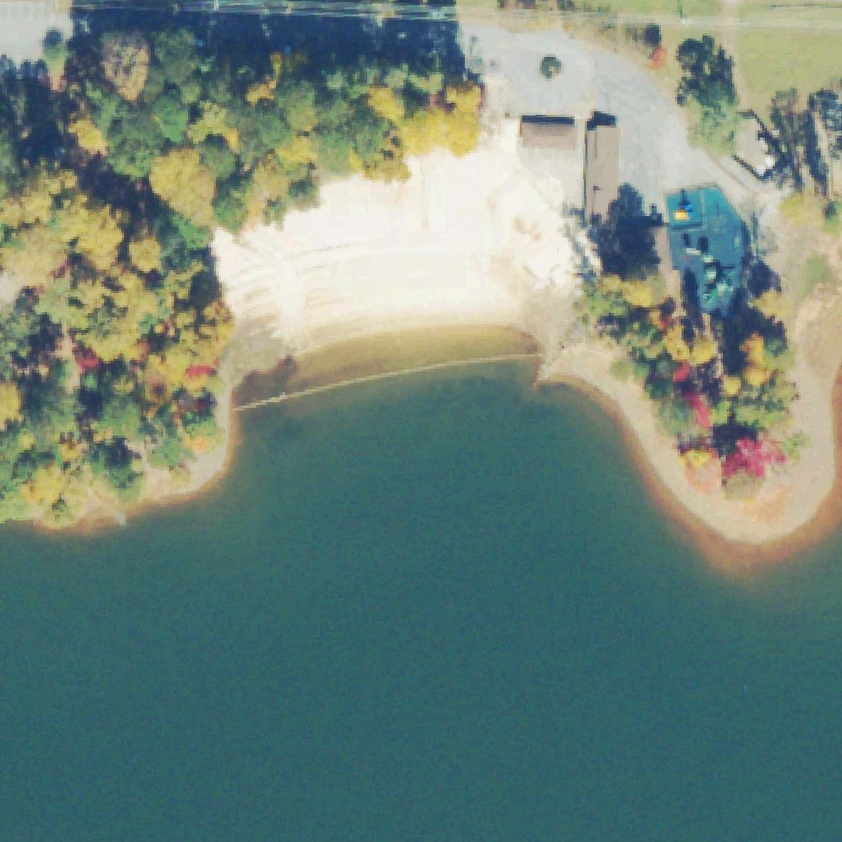 Aerial map of Lake Chatuge Beach