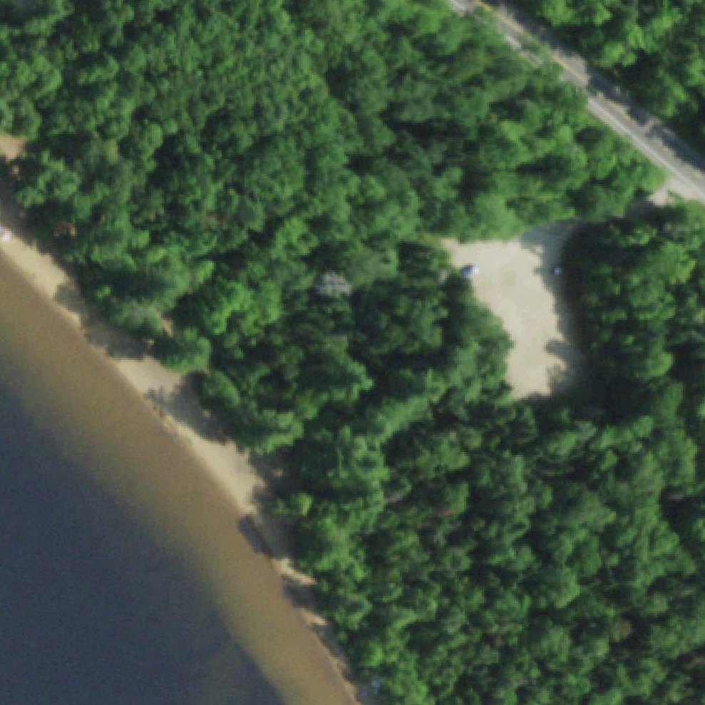 Aerial map of Lake Clear Beach