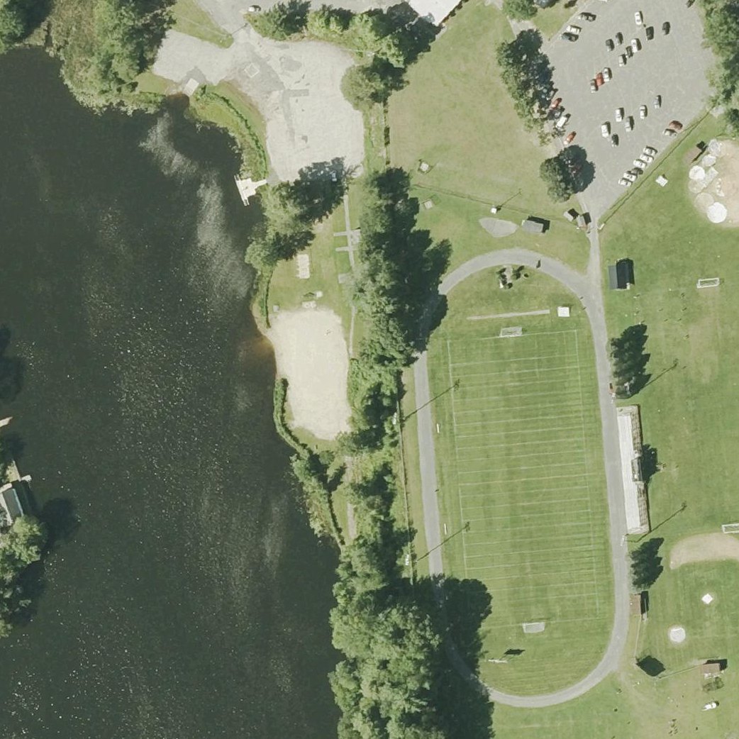 Aerial map of Lake Ellis Beach