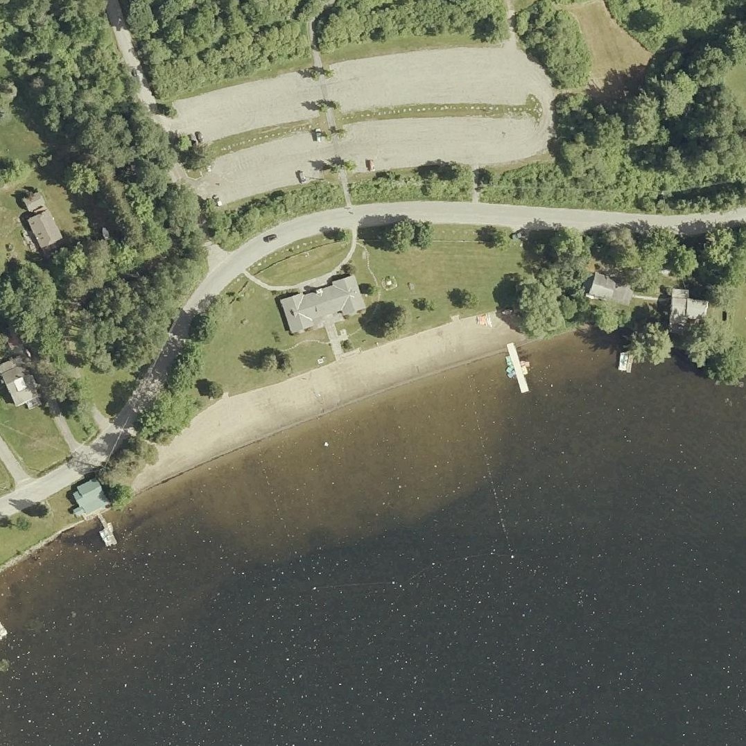Aerial map of Lake Elmore Beach