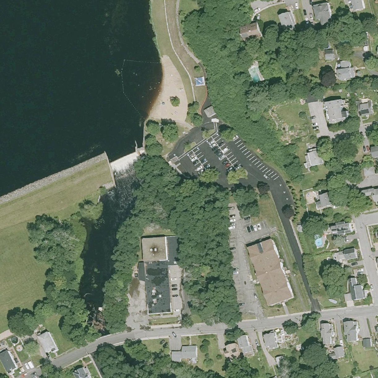 Aerial map of Lake Gardner Beach