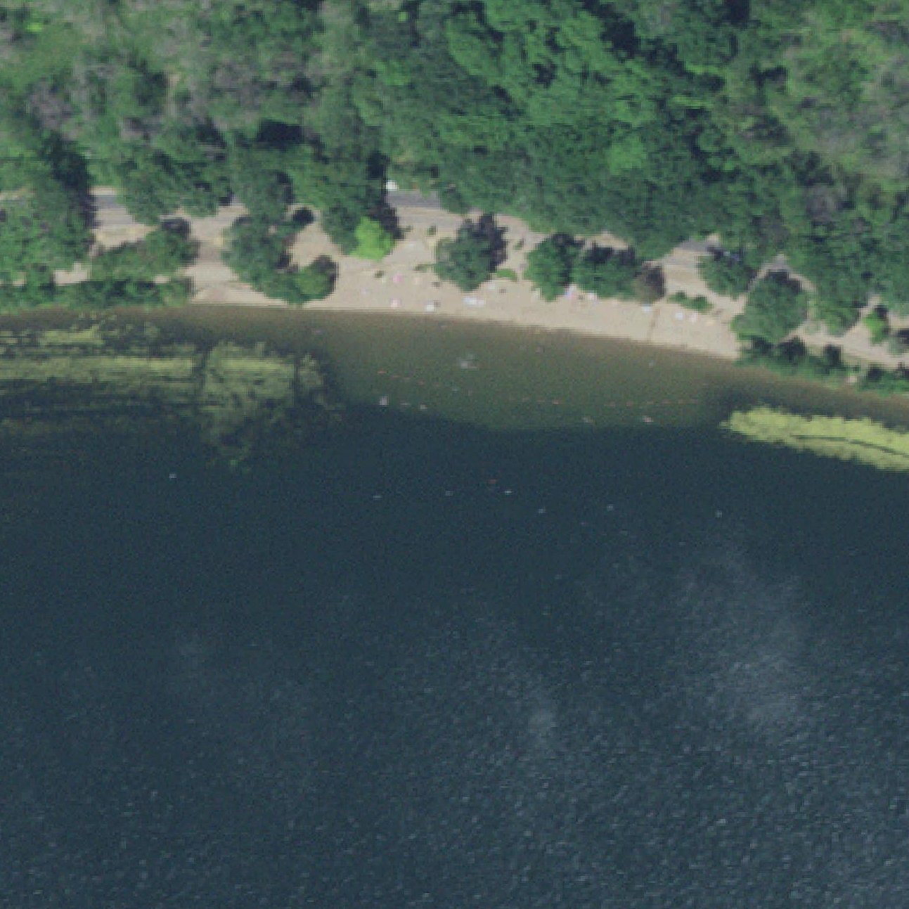 Aerial map of Lake Harriet North Beach