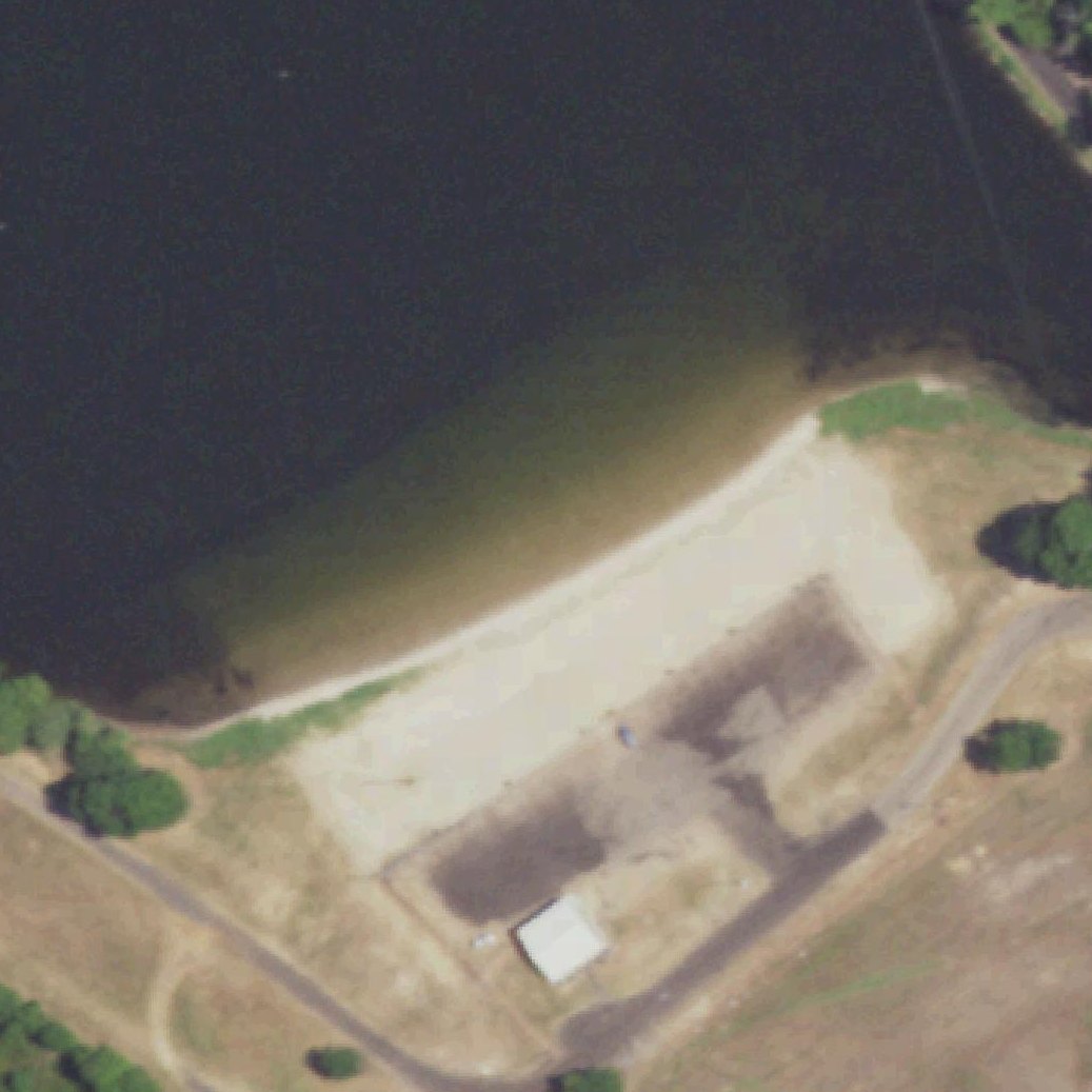 Aerial map of Lake Holbrook Beach