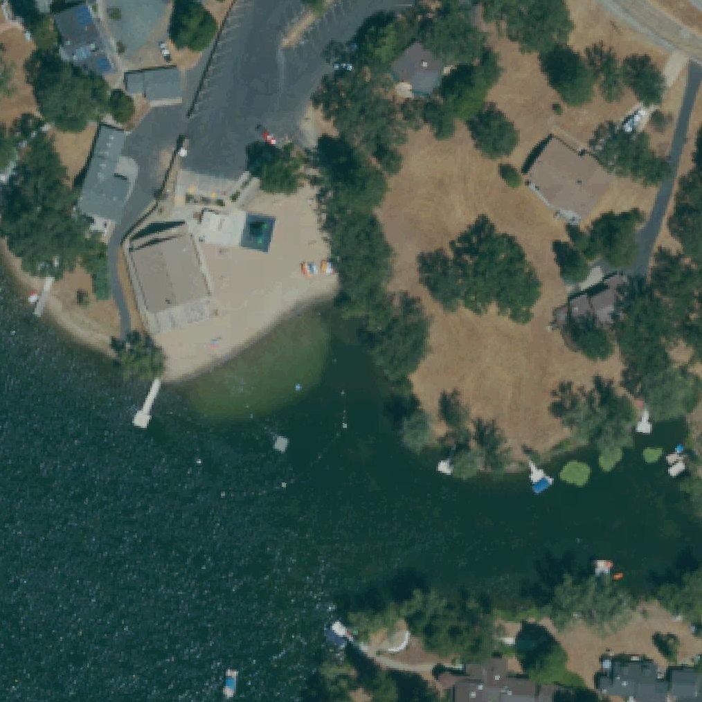 Aerial map of Lake Lodge Beach
