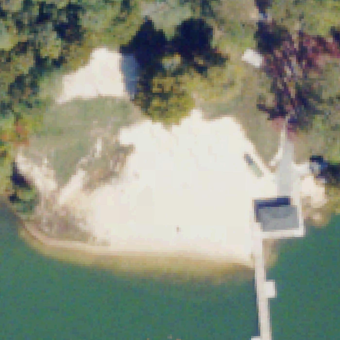 Aerial map of Lake Monocan Beach