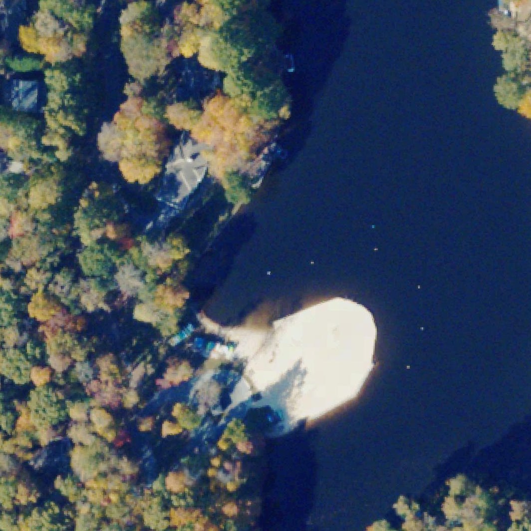 Aerial map of Lake Monticello Beach 2