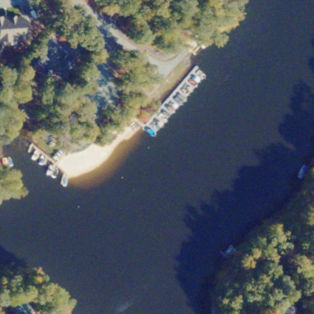 Aerial map of Lake Monticello Beach 4