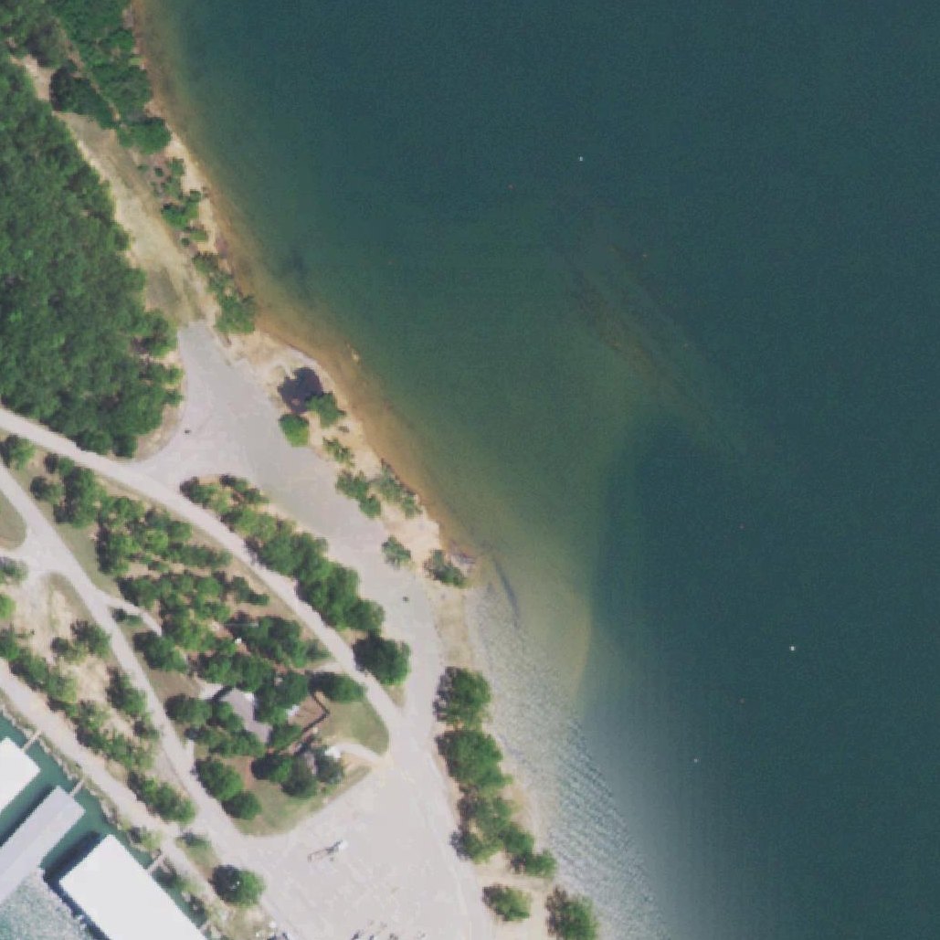 Aerial map of Lake Murray Marina Beach