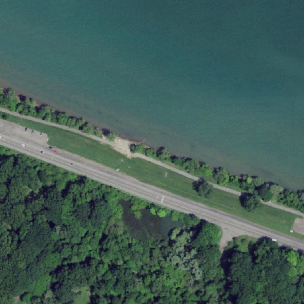 Aerial map of Lake Ontario Sand Beach