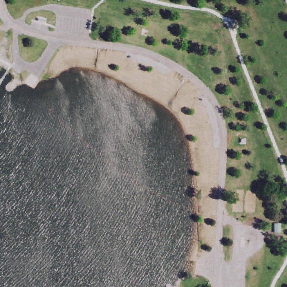 Aerial map of Lake Ponca Beach