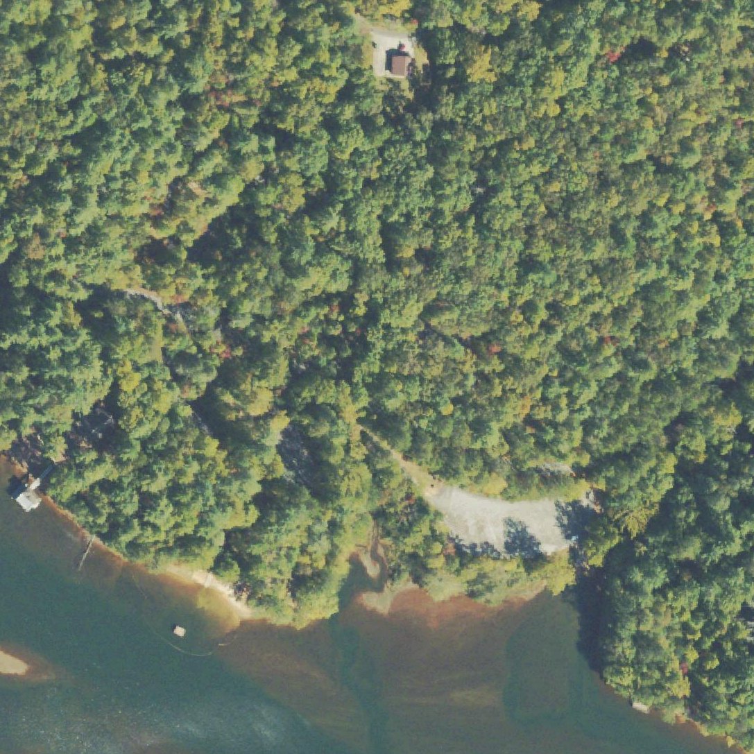 Aerial map of Lake Rabun Beach Recreation Area