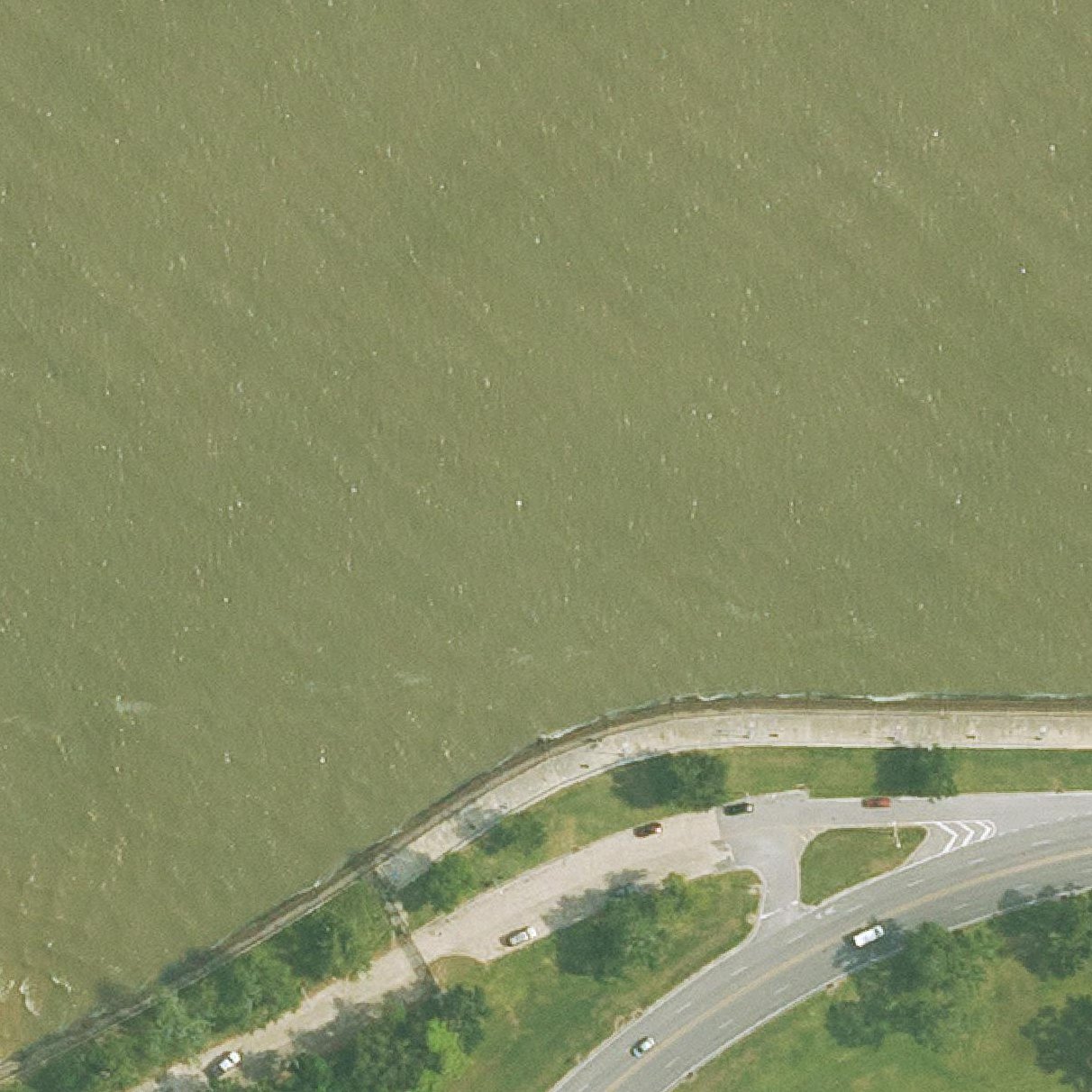 Aerial map of Lake shore park