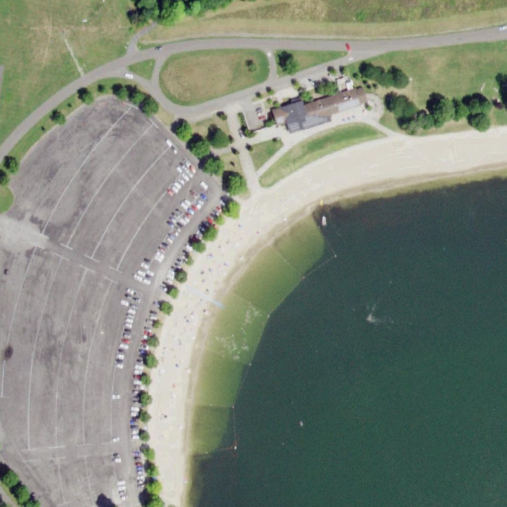 Aerial map of Lake Taghkanic Beach