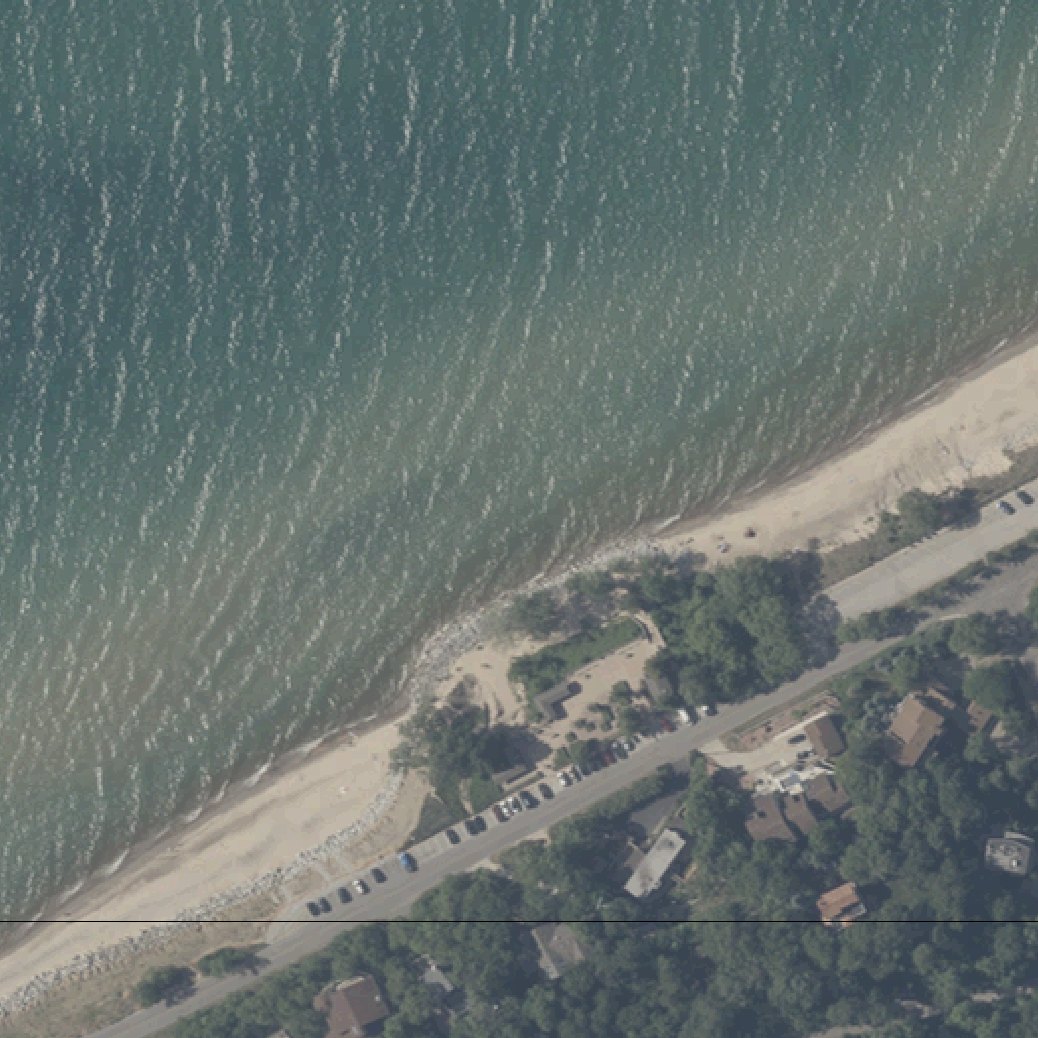 Aerial map of Lake View Beach