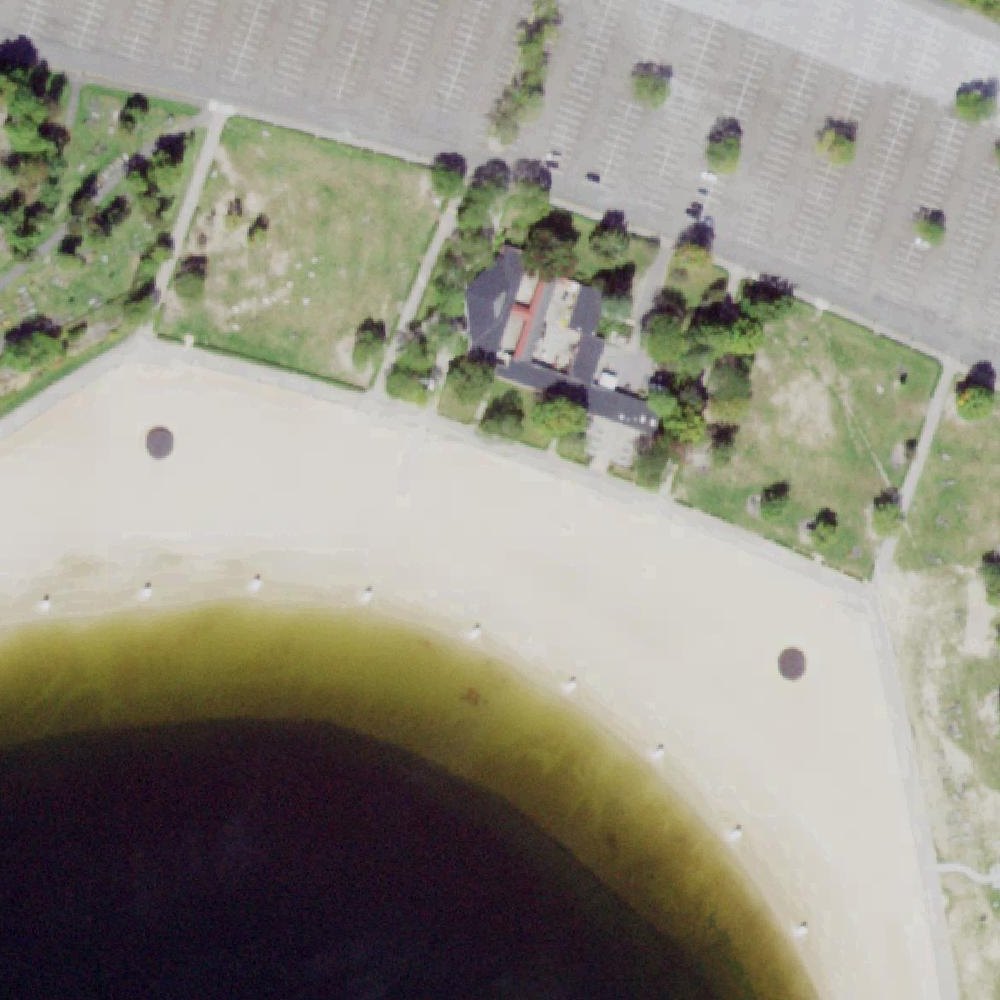 Aerial map of Lake Welch Beach