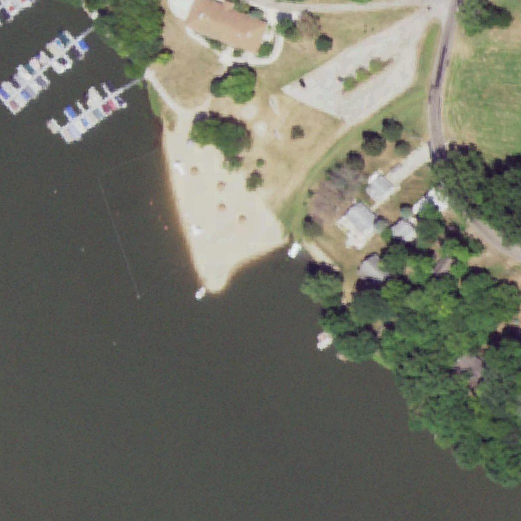 Aerial map of Lake Wildwood Beach 1